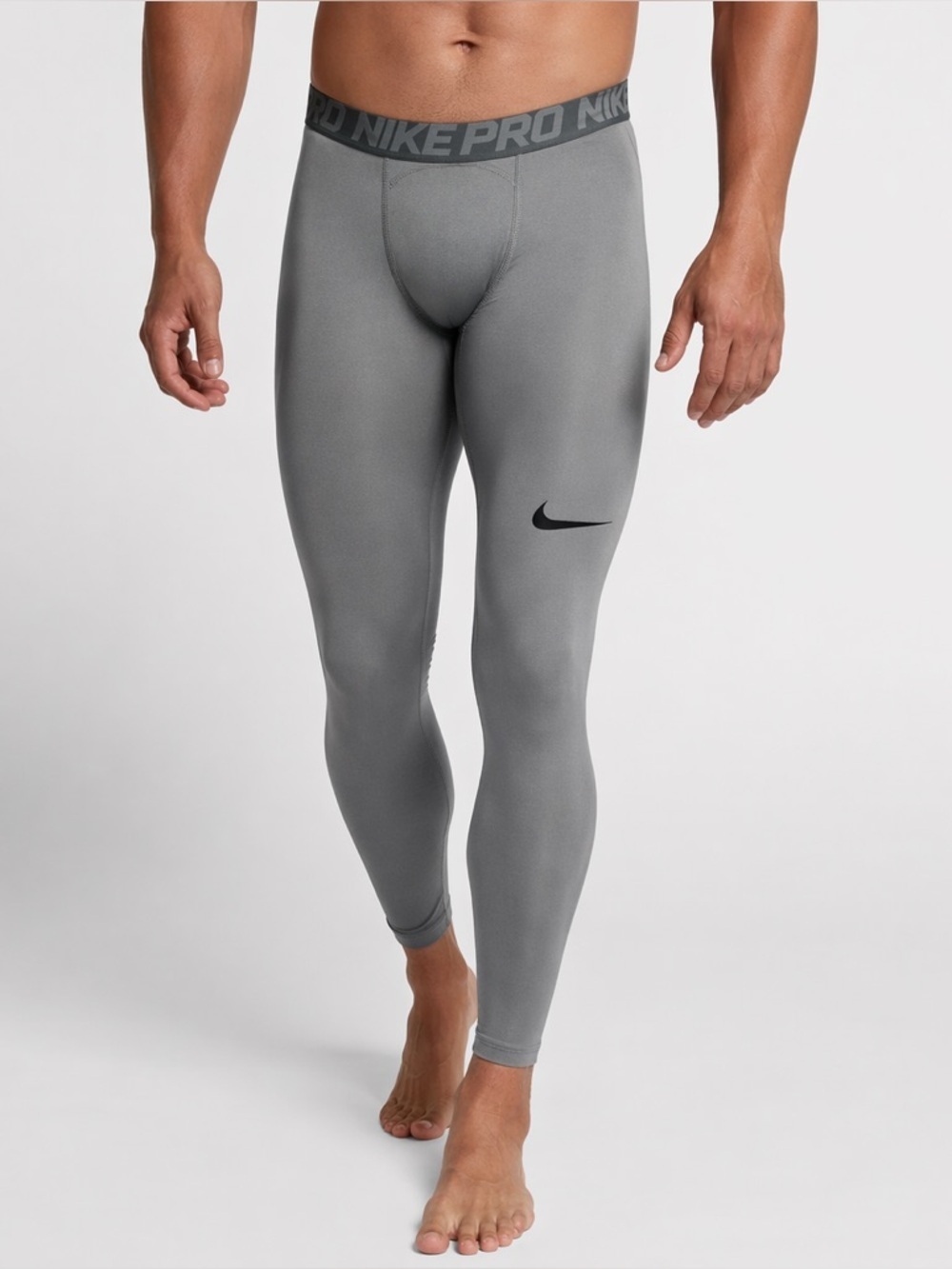 Nike Pro Dri-FIT Compression Leggings Gray Size Medium